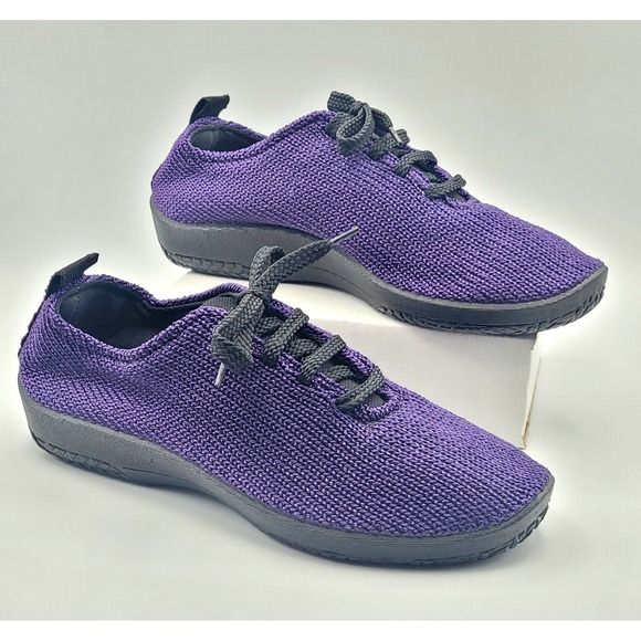 Arcopedico Shoes - Arcopedico Classic Knit Lace Up Comfort Shoes Purple Women's EU 39 US 8.5 Vegan